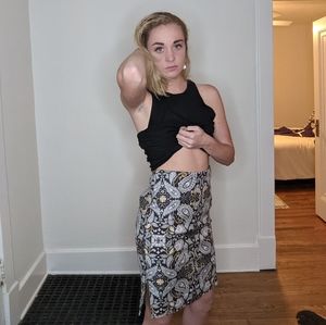Fun patterned skirt